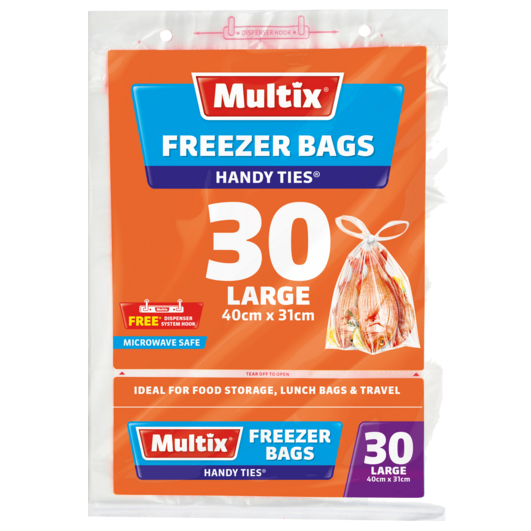 Multix Freezer Bag with Handle Large 30 pack