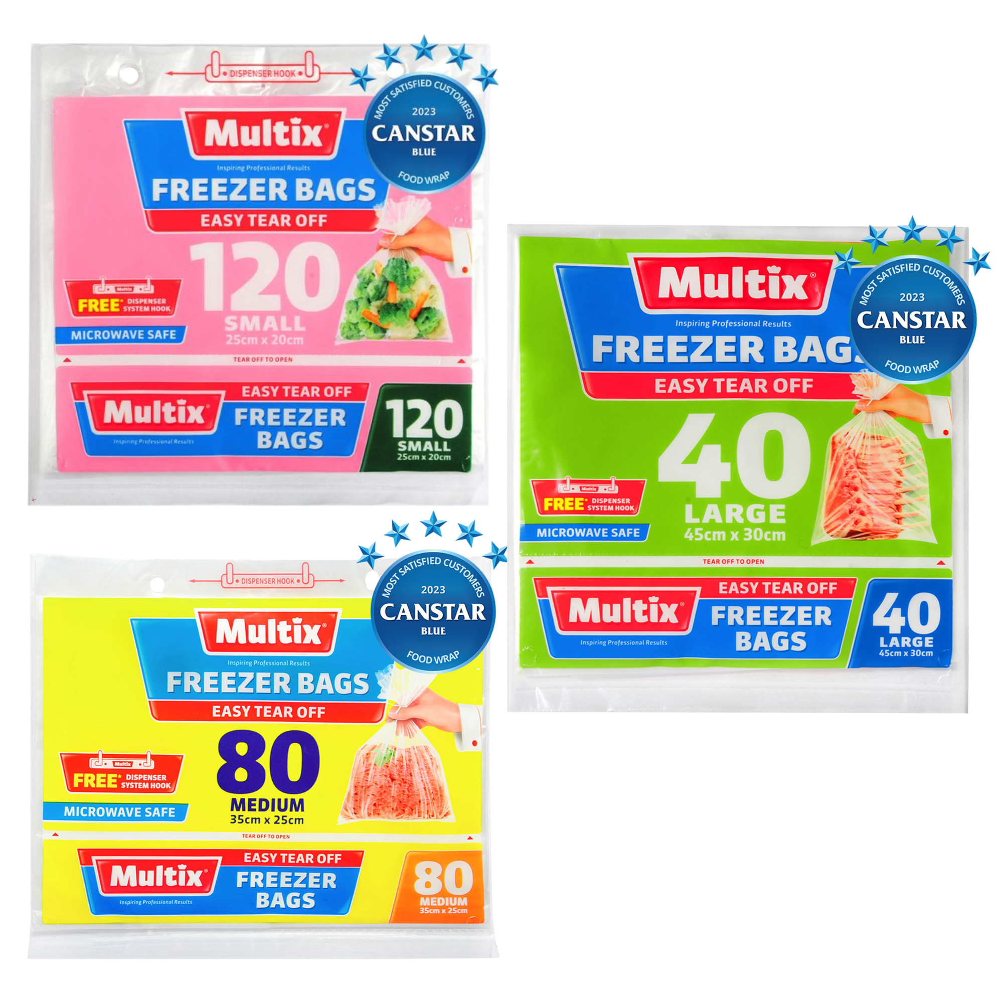 Multix Easy Tear Off Freezer Bags