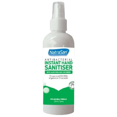 NatraSan Antibacterial Hand Sanitiser with Aloe Vera & Cucumber 200ml