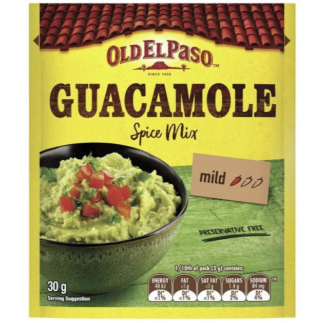 Old El Paso Guacamole Spice Mix Mild 30g