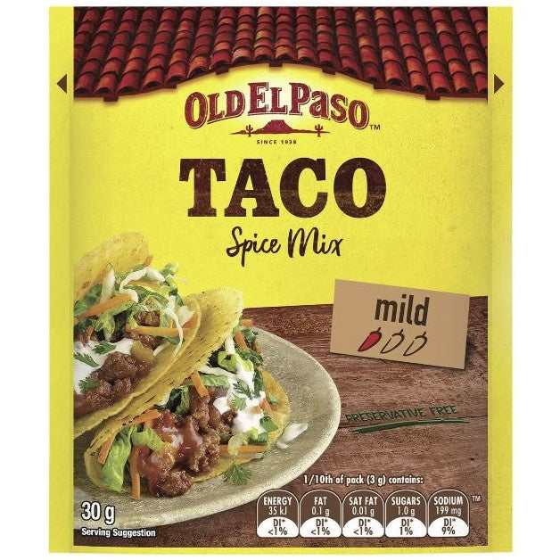 Old El Paso Mexican Taco Spice Mix 30g