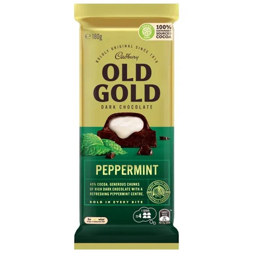 Cadbury Old Gold Chocolate Peppermint 180g