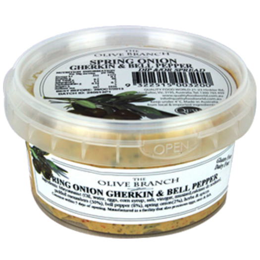 Olive Branch Spring Onion, Gherkins & Bell Peppers Dip 200g