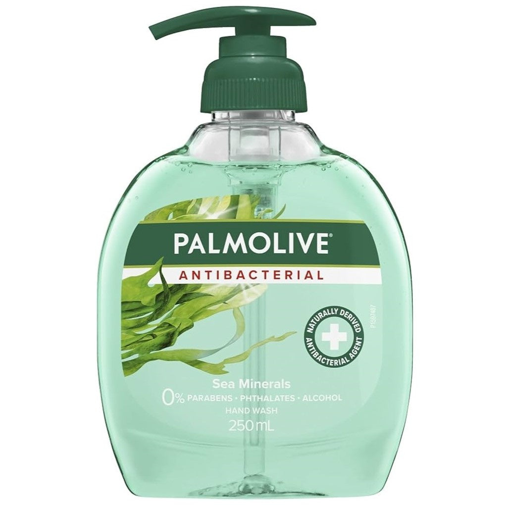 Palmolive Liquid Hand Wash Pump Antibacterial Sea Mineral 250ml