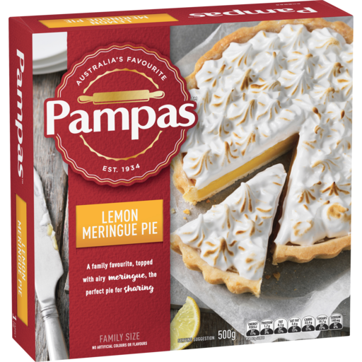 Pampas Lemon Meringue Pie 400g 4x100g Pk