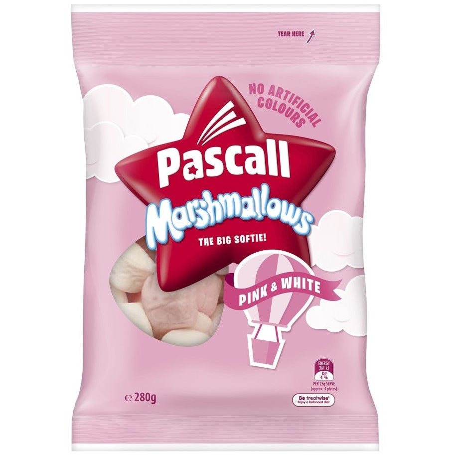 Pascall Marshmallows Vanilla Raspberry 280g