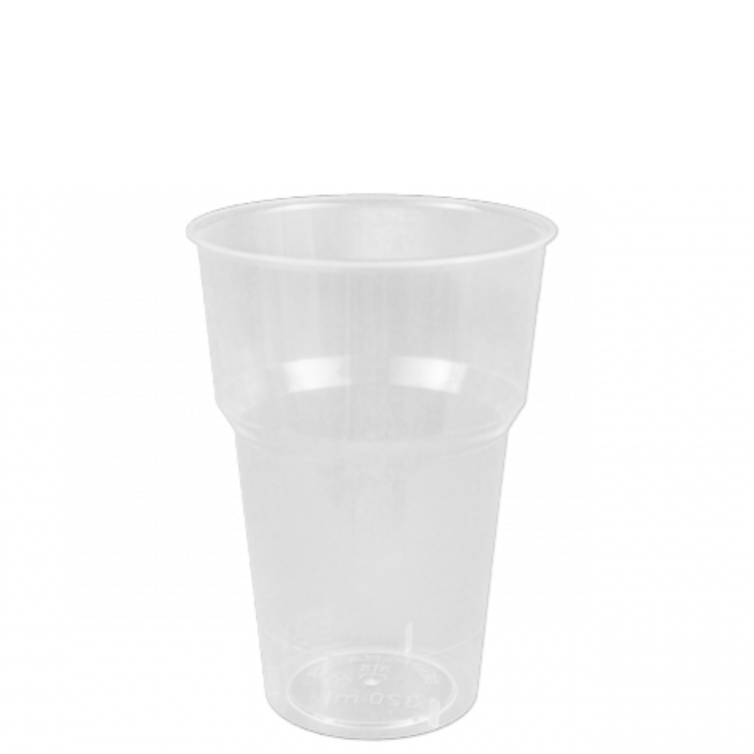 Genfac 285ml Plastic Cup - BULK 50pk x 20 sleeves