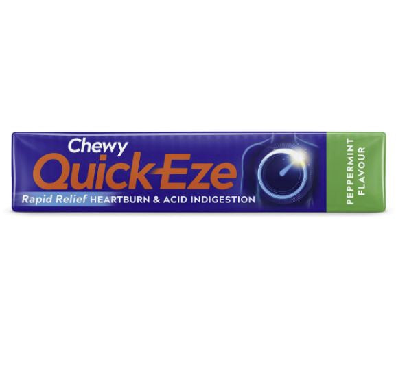 Quick-Eze Peppermint Chewy Antacid 8 Tablets