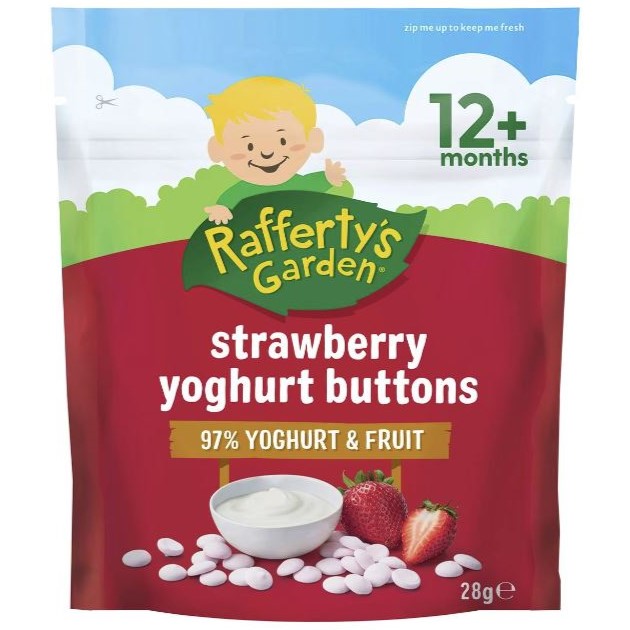 Rafferty's Garden Yoghurt Buttons Strawberry 28g