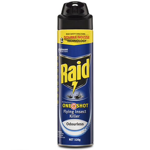 Raid One Shot Flying Insect Killer Odourless 320g