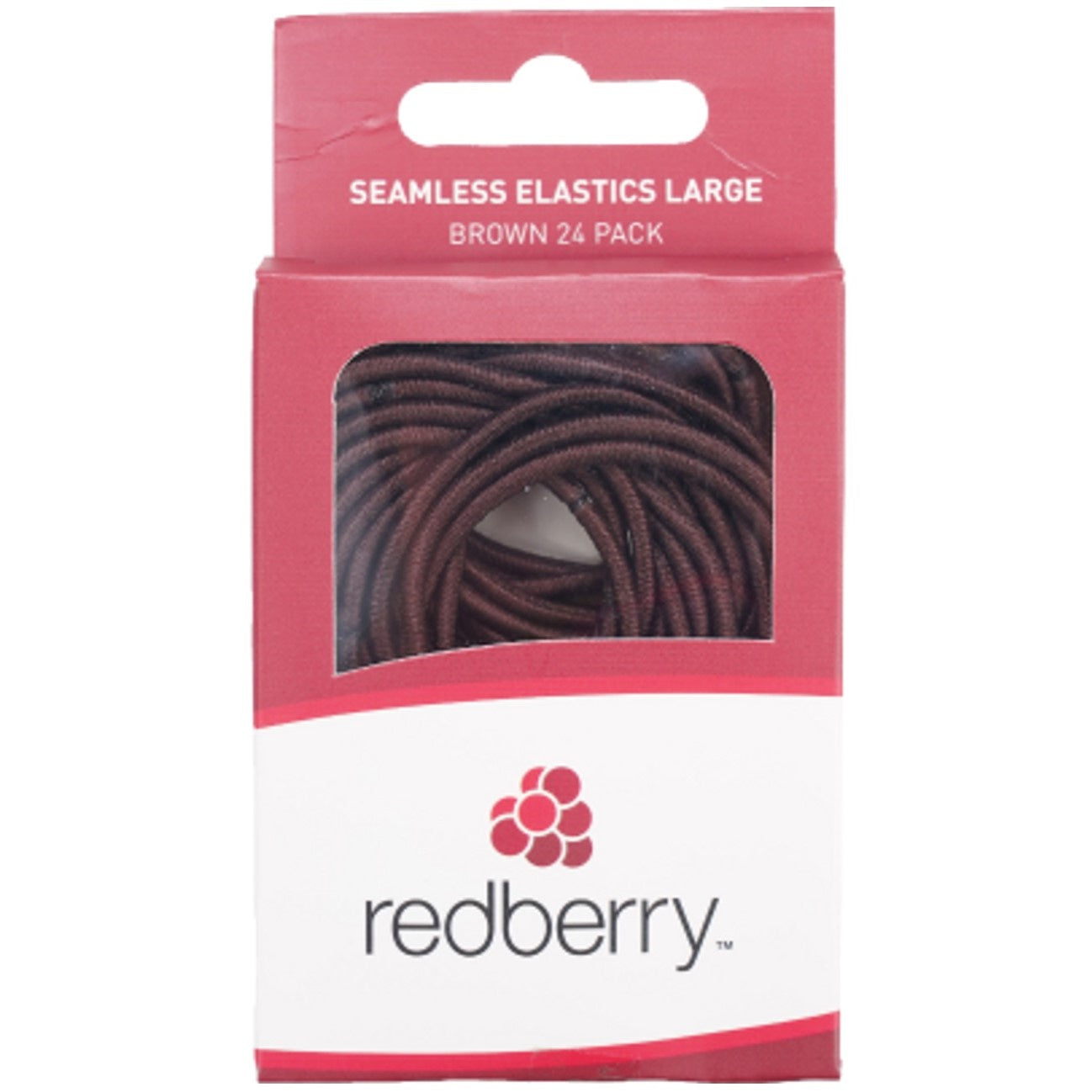Redberry Large Brown Elastic 24 Pack