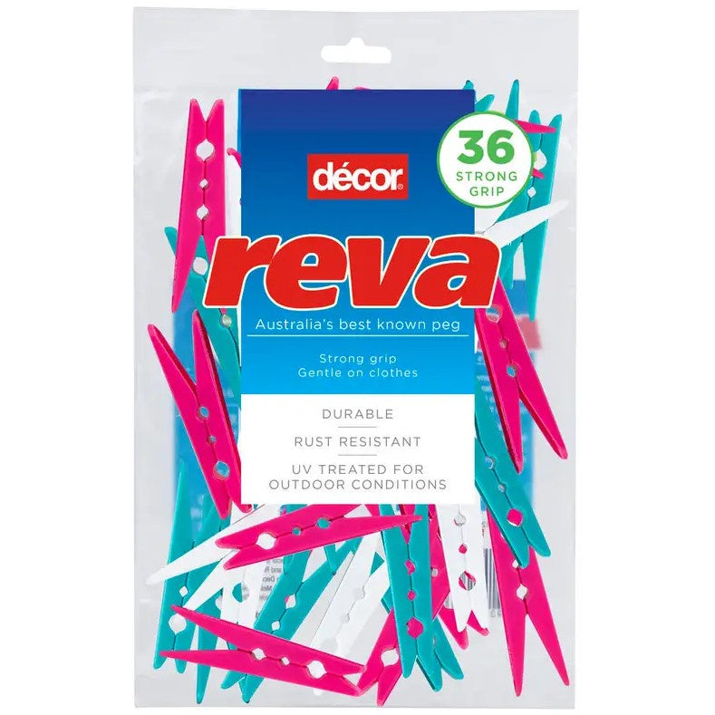 Reva Pegs Plastic 36 pack