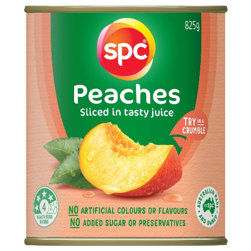 SPC Peaches Sliced Juice 825g