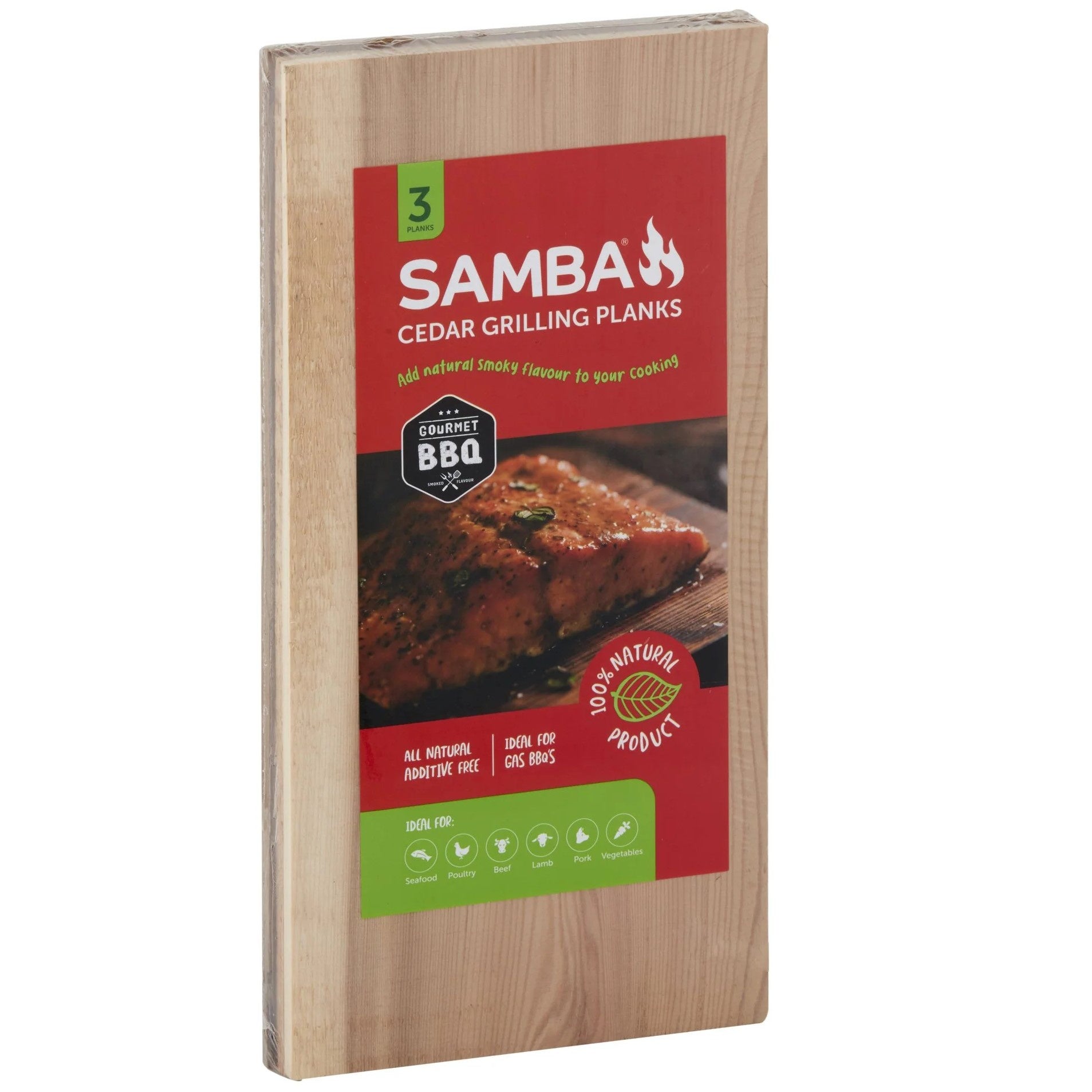 Samba Cedar Grilling Planks 3 Pack