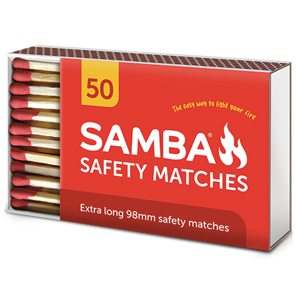 Samba Matches BBQ 98mm 50pk