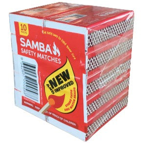 Samba Regular Matches, 10pk