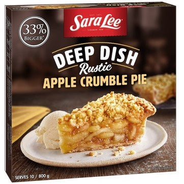 Sara Lee Deep Dish Apple Crumble Pie 800g