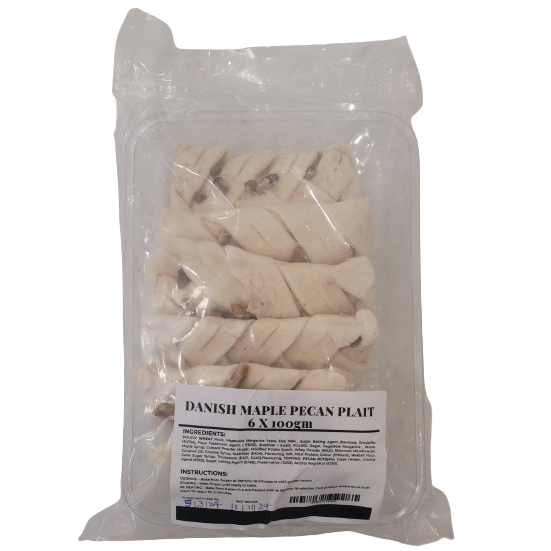 Schulstad Danish Plait Maple Pecan 6pk