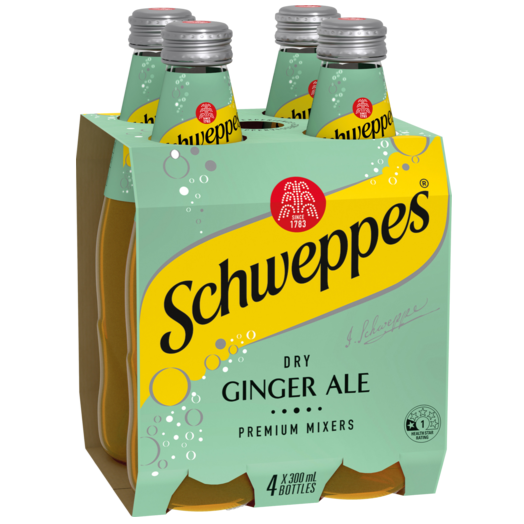 Schweppes Dry Ginger Ale 300ml x 4pk