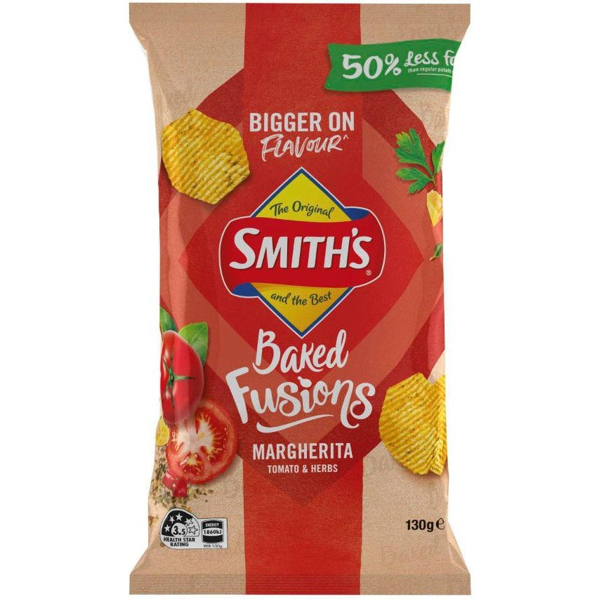Smiths Oven Baked Chips Margherita 130g