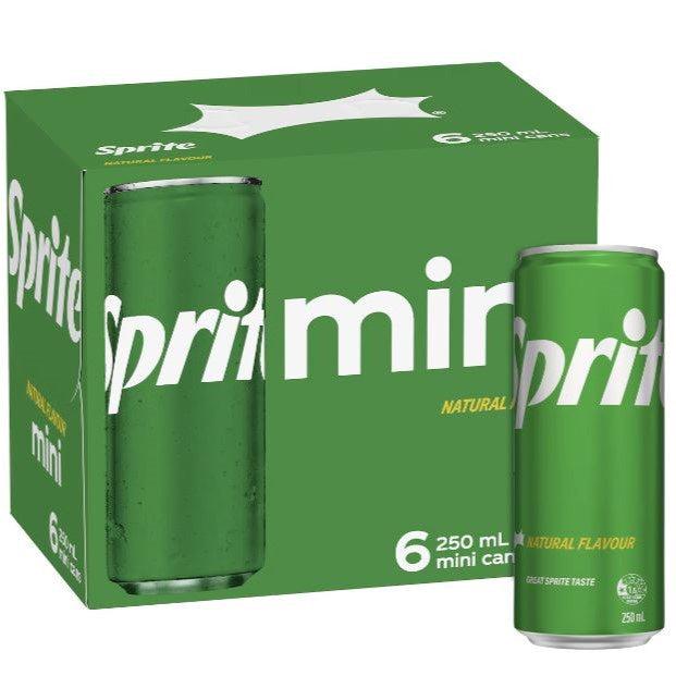 Sprite Lemonade Cans 250 ml x 6