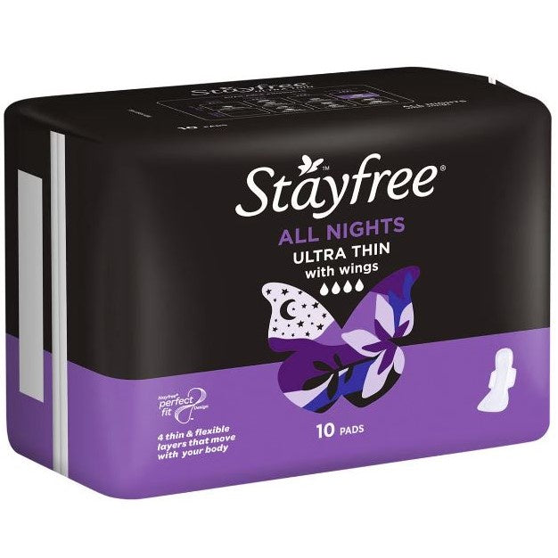 Stayfree Ultra Thin All Night Wing 10