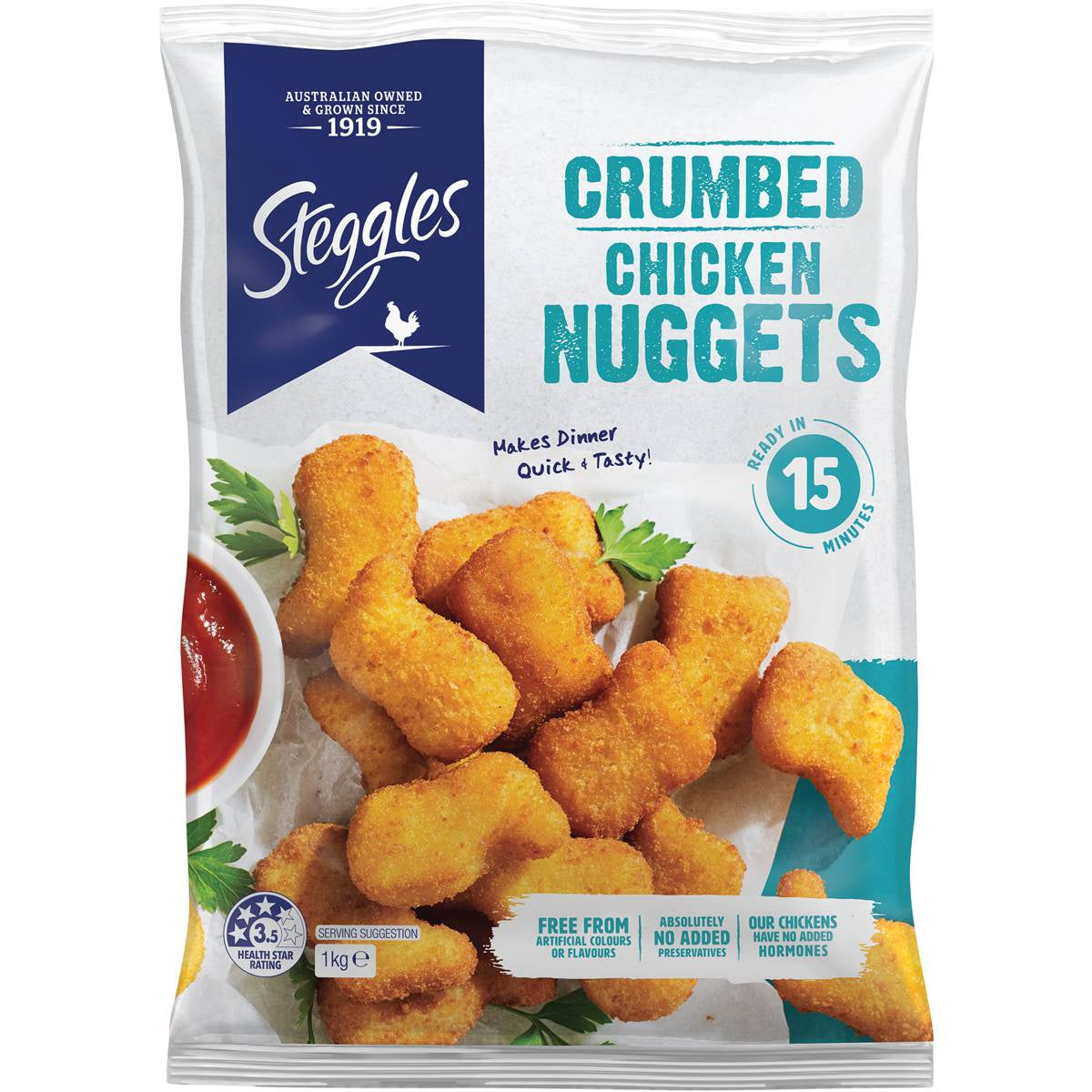 Steggles Crumbed  Chicken Nuggets 1kg