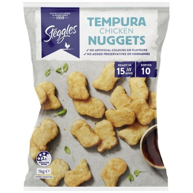 Steggles Tempura Chicken Nuggets 1kg