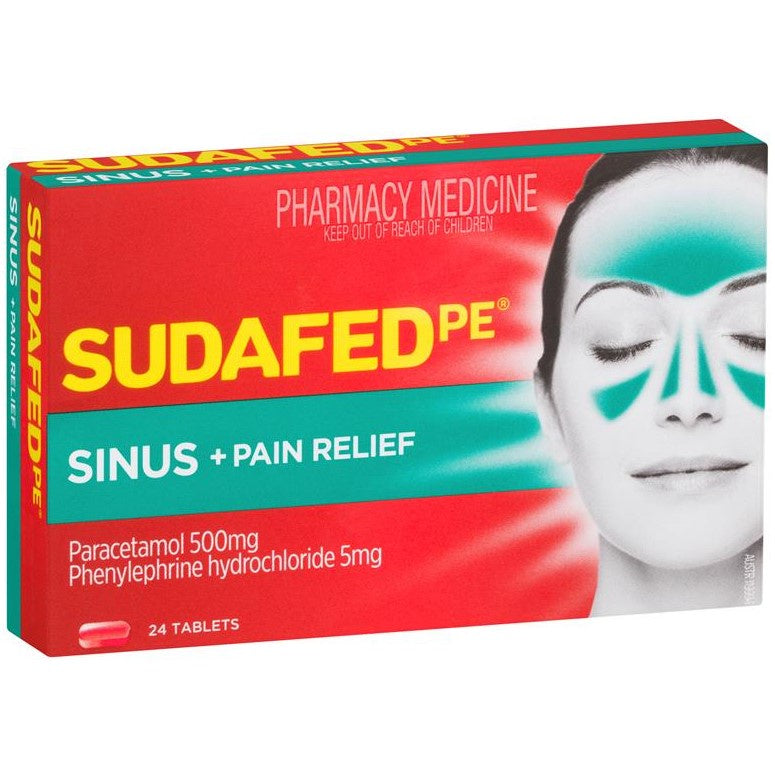 Sudafed PE Sinus + Pain Relief