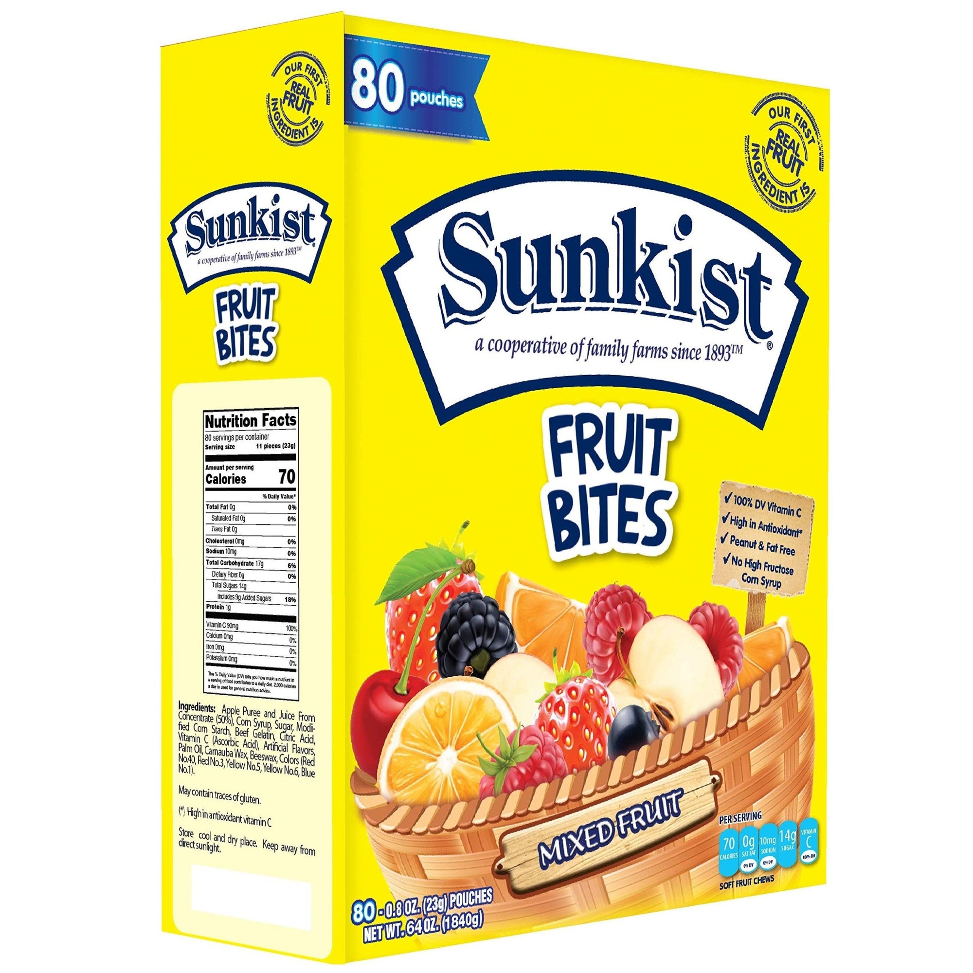 Sunkist Fruit Snacks 80pk