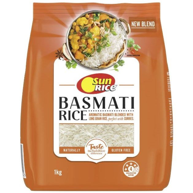 Sunrice Aromatic Basmati Indian  Rice 1kg