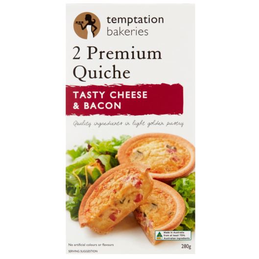 Temptation Premium Quiche (2pk) 280g