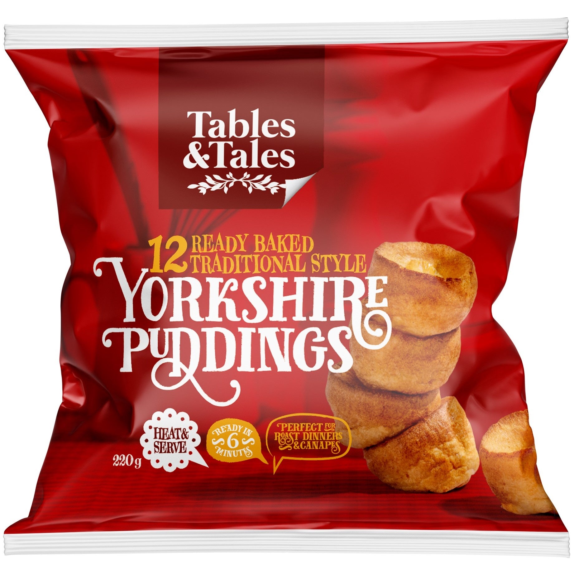 Tables & Tales Yorkshire Puddings 12pk 220g