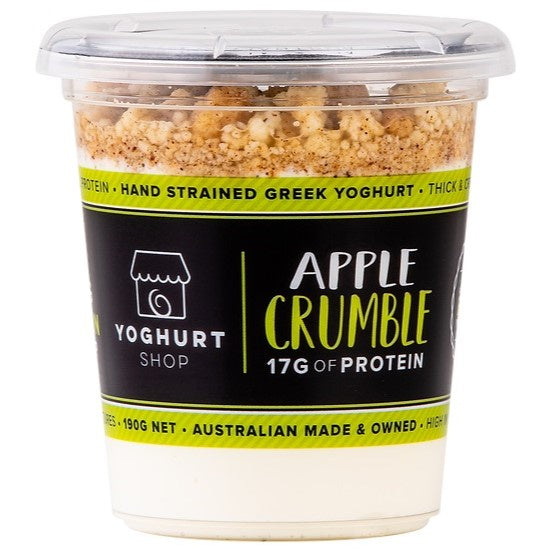 The Yoghurt Shop Greek Apple Crumble Yoghurt 190g