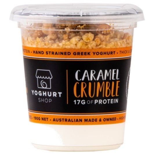 The Yoghurt Shop Greek Caramel Crumble Yoghurt 190g