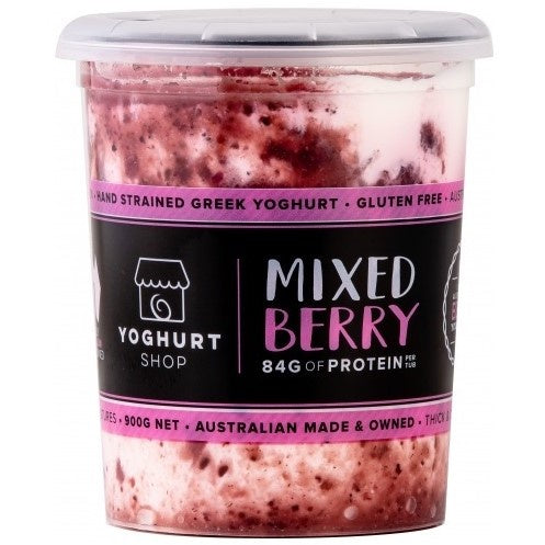 The Yoghurt Shop Mixed Berry Greek Yoghurt 900g