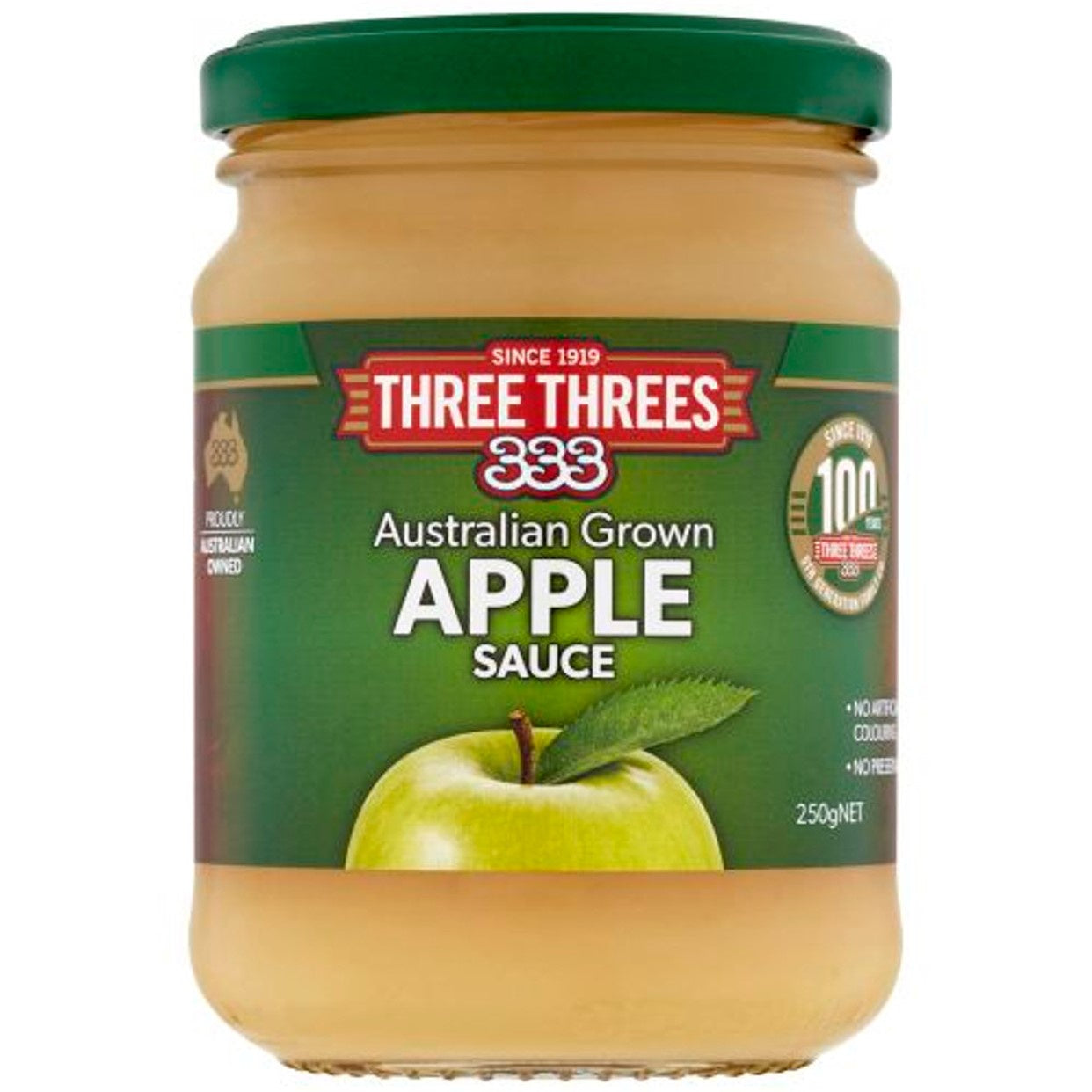 Three Threes Apple Sauce 250g