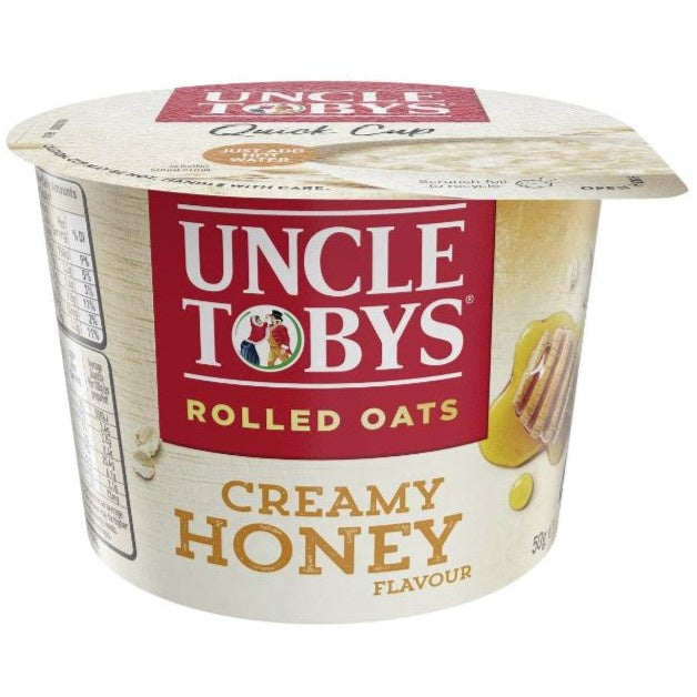 Uncle Tobys Oats Quick Cup Creamy Honey Porridge 50g