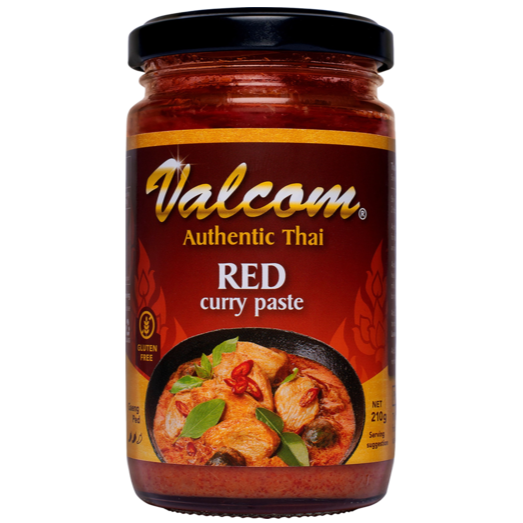 Valcom Authentic Thai Red Curry Paste 210g