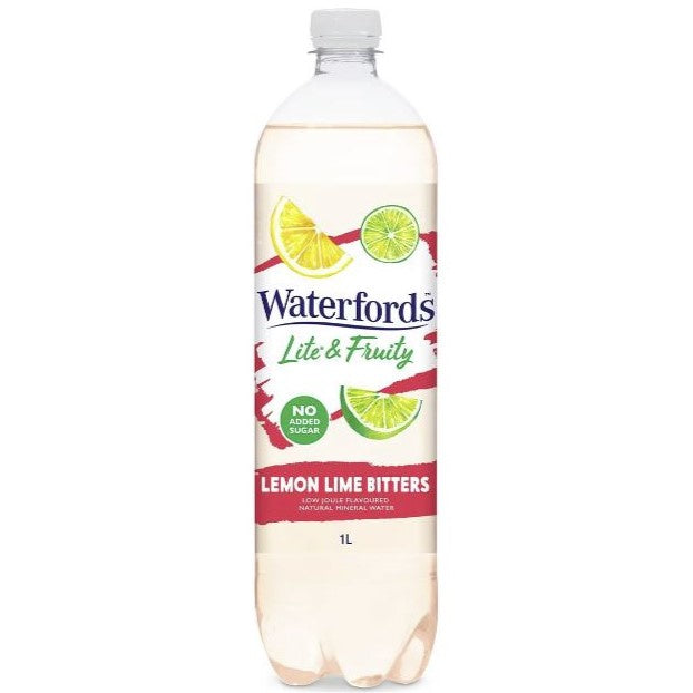 Waterfords Lemon Lime Bitters Sparkling Mineral Water 1L