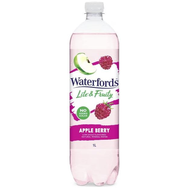 Waterfords Apple Berry Sparkling Mineral Water 1L