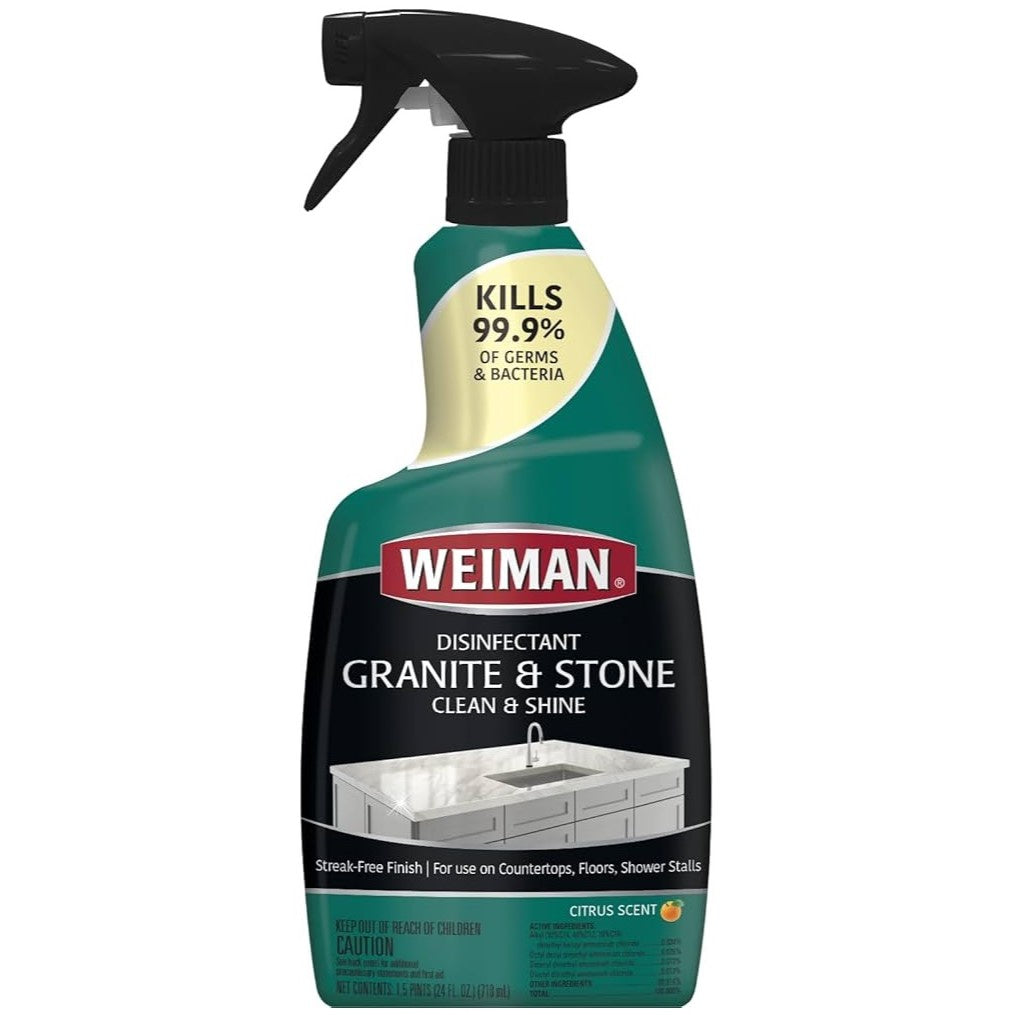 Weiman Granite & Stone Cleaner & Polish 355ml Trigger Bottle