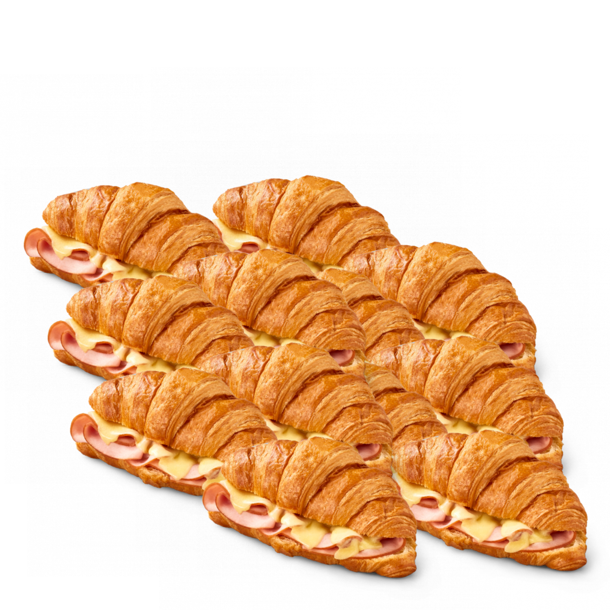 BB Ham & Cheese Croissant 12 Pk