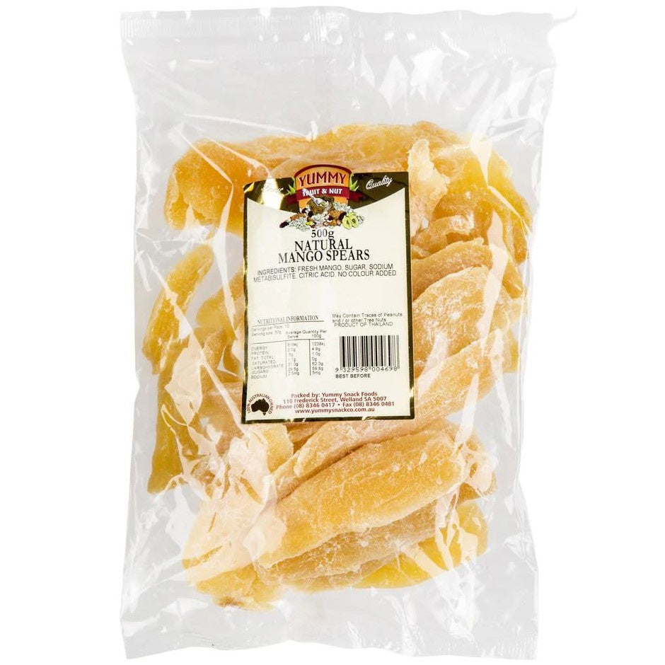 Yummy Snack Foods Mango Spears 500g