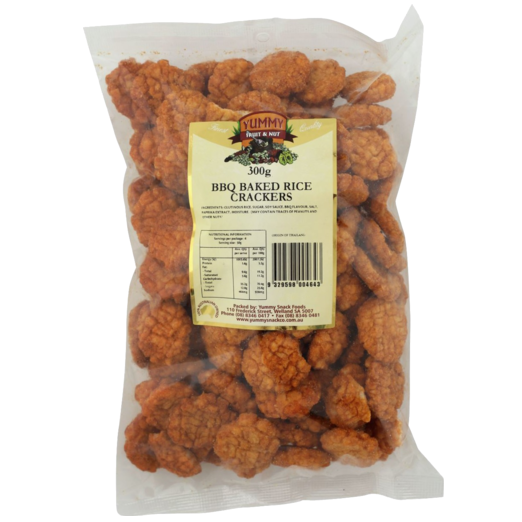 Yummy Snack Foods Baked BBQ Crackers 300g