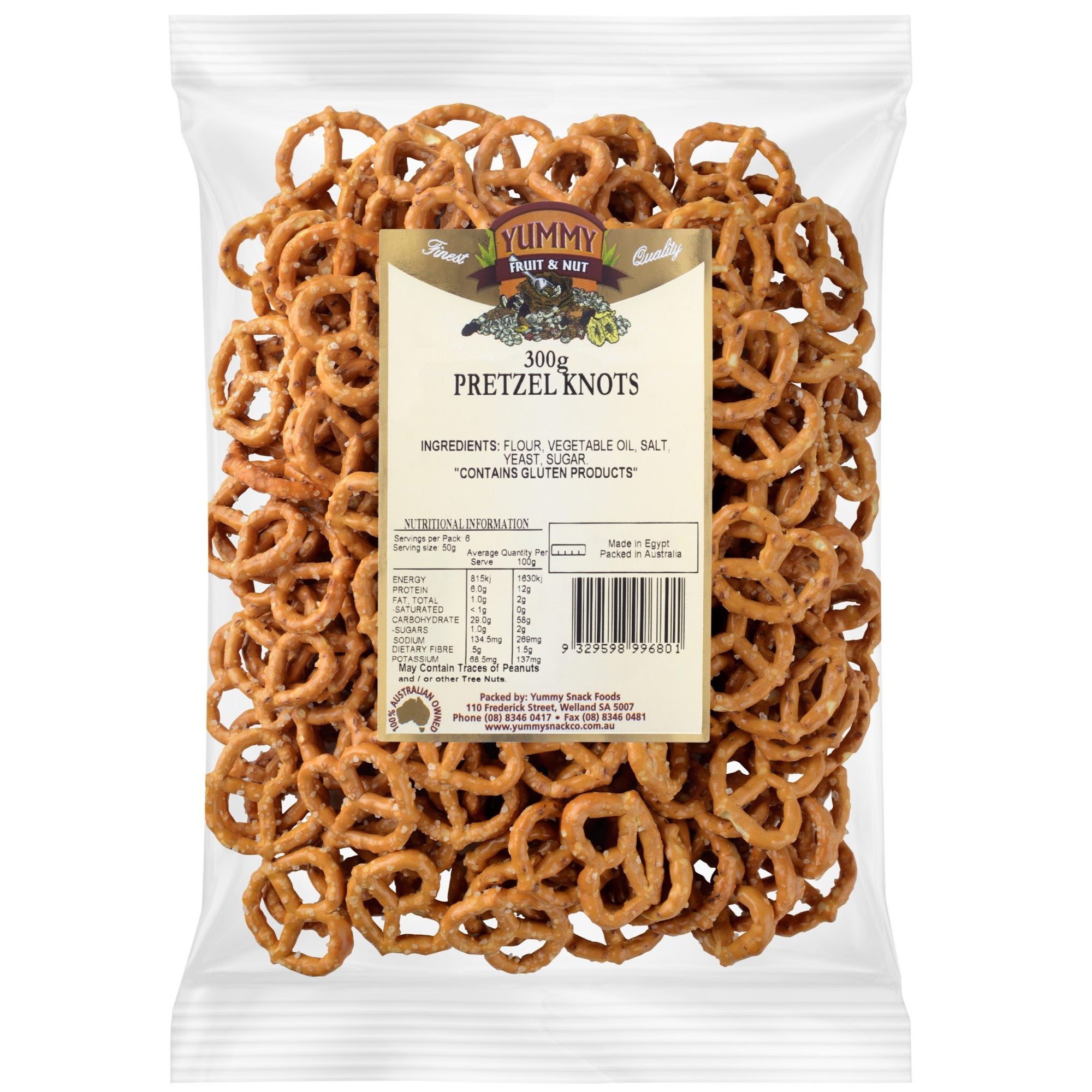 Yummy Snack Foods Pretzel Knots 300g