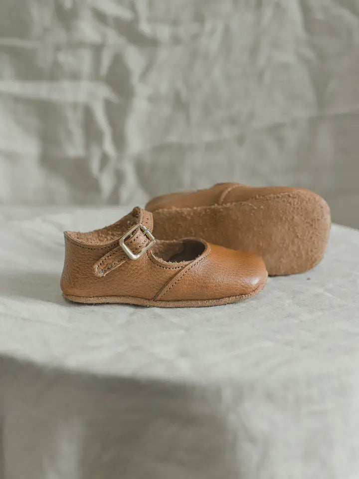 Soft Soled Mary Jane - Cognac