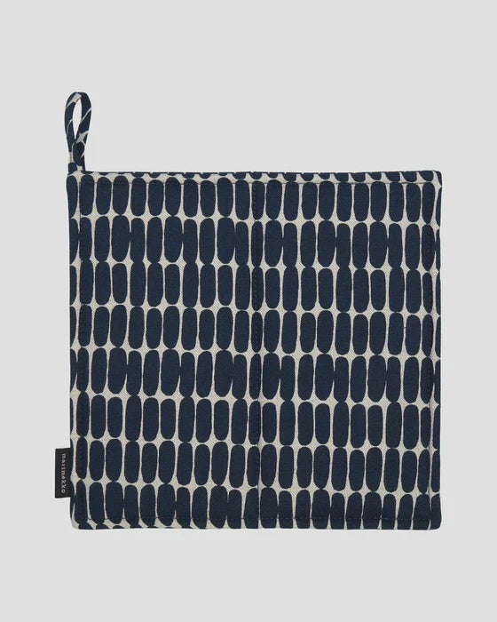 Alku Pot Holder Linen Dark Blue