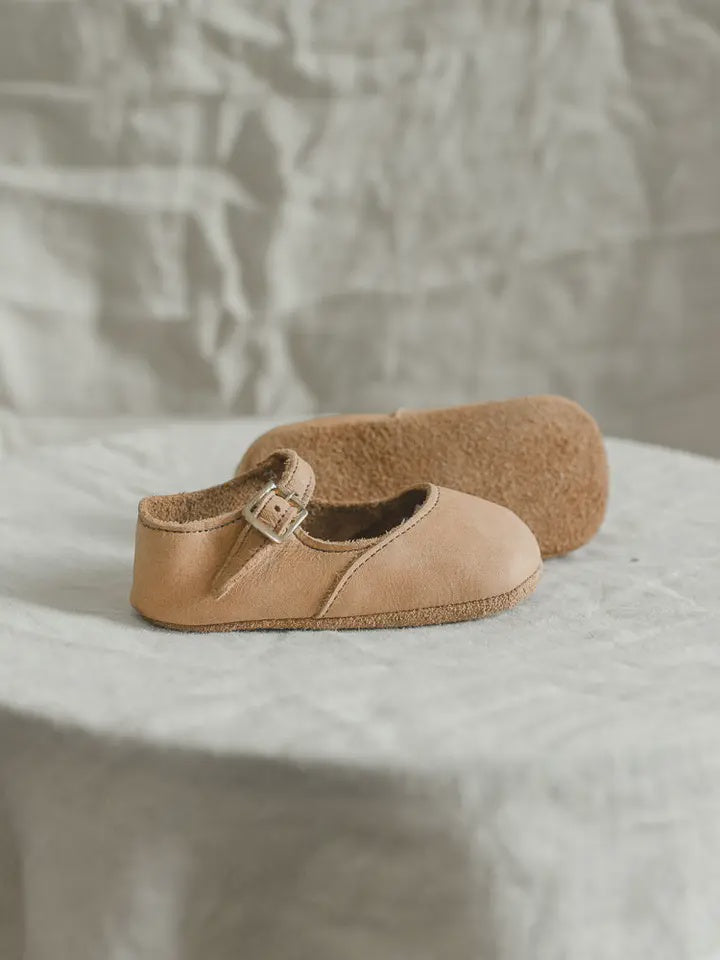 Soft Soled Mary Jane - Tan