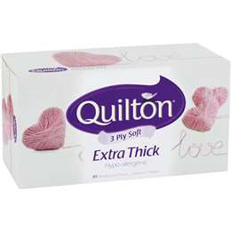 Quilton 3ply 110s White Facial Tissues